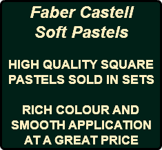 Faber Castell Soft Pastels HIGH QUALITY SQUARE PASTELS SOLD IN SETS RICH COLOUR AND SMOOTH APPLICATION AT A GREAT PRICE