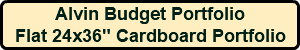 Alvin Budget Portfolio Flat 24x36" Cardboard Portfolio