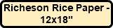 Richeson Rice Paper - 12x18"