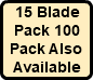 15 Blade Pack 100 Pack Also Available
